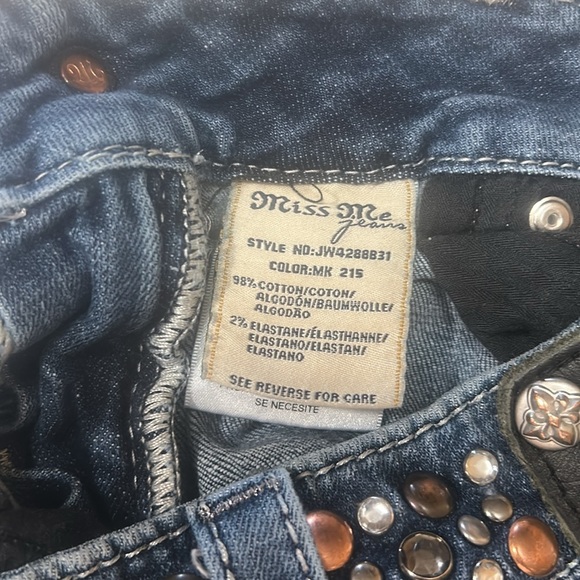 Miss Me Women's Embellished Blue Boot Cut Jeans - Picture 5 of 6